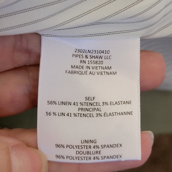 Veronica Beard Sedgwick Sage Green Linen Dickey Blazer Jacket Size 2 - Picture 10 of 10